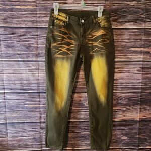 Trendy Kids Olive and Yellow Jeans